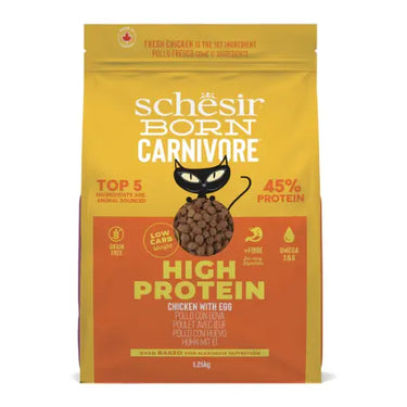 Schesir Born Carnivore Grain Free Oven Baked Dry Cat Chicken & Egg 1.25kg